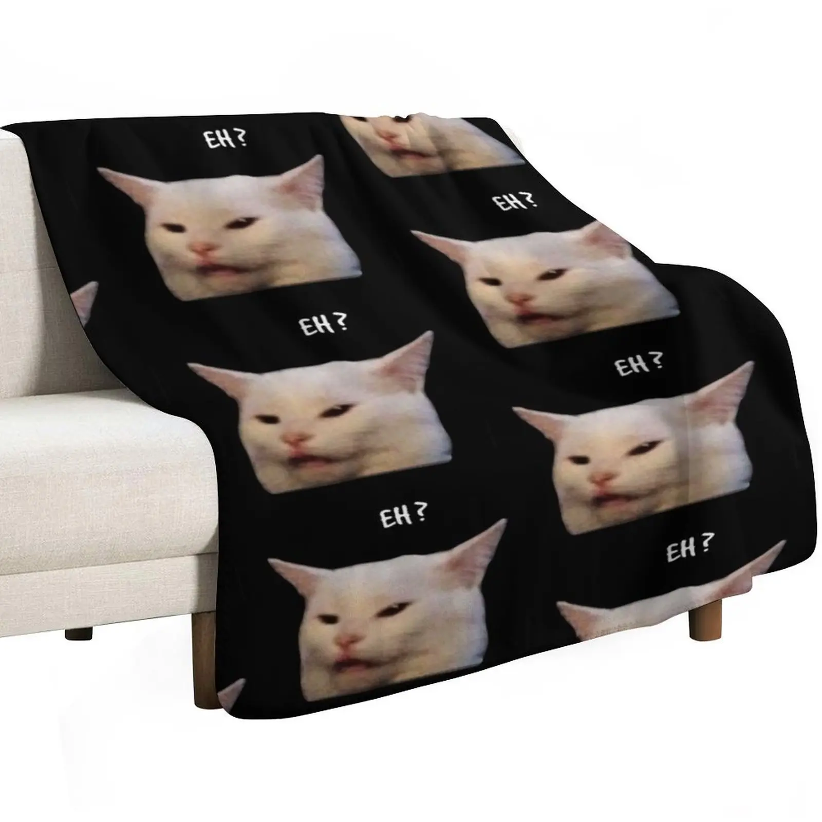 

Smudge the cat, table cat -funny memes Throw Blanket Thermals For Travel Decorative Sofa Hairy Hair Blankets