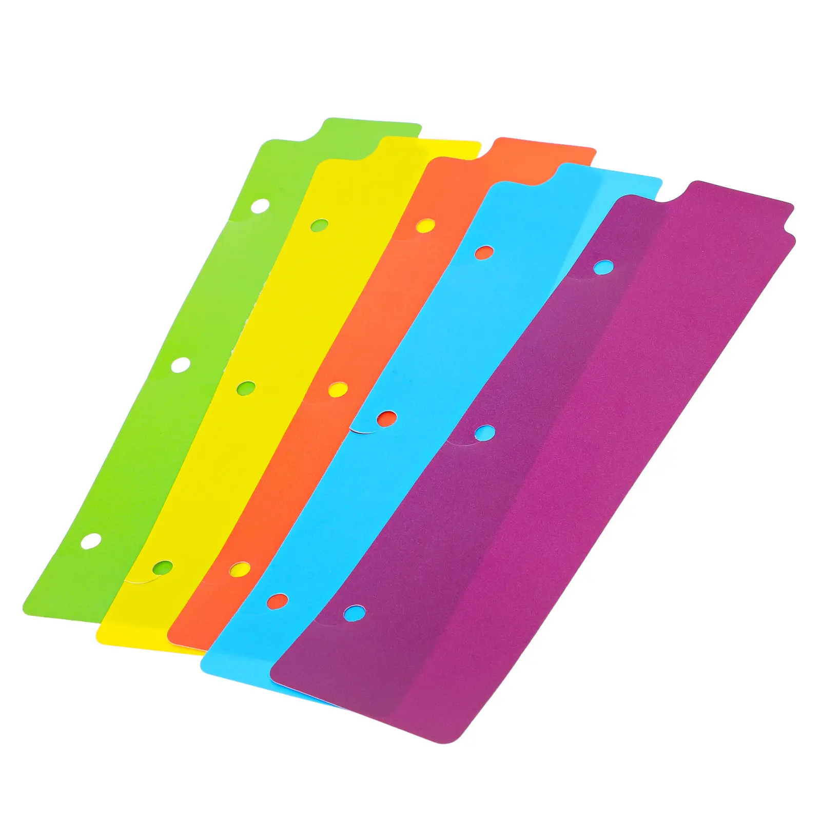 

5Pcs Professional Binder Dividers Sturdy Plastic Index Dividers with Writeable Tabs for Notebook Diary Report Presentation