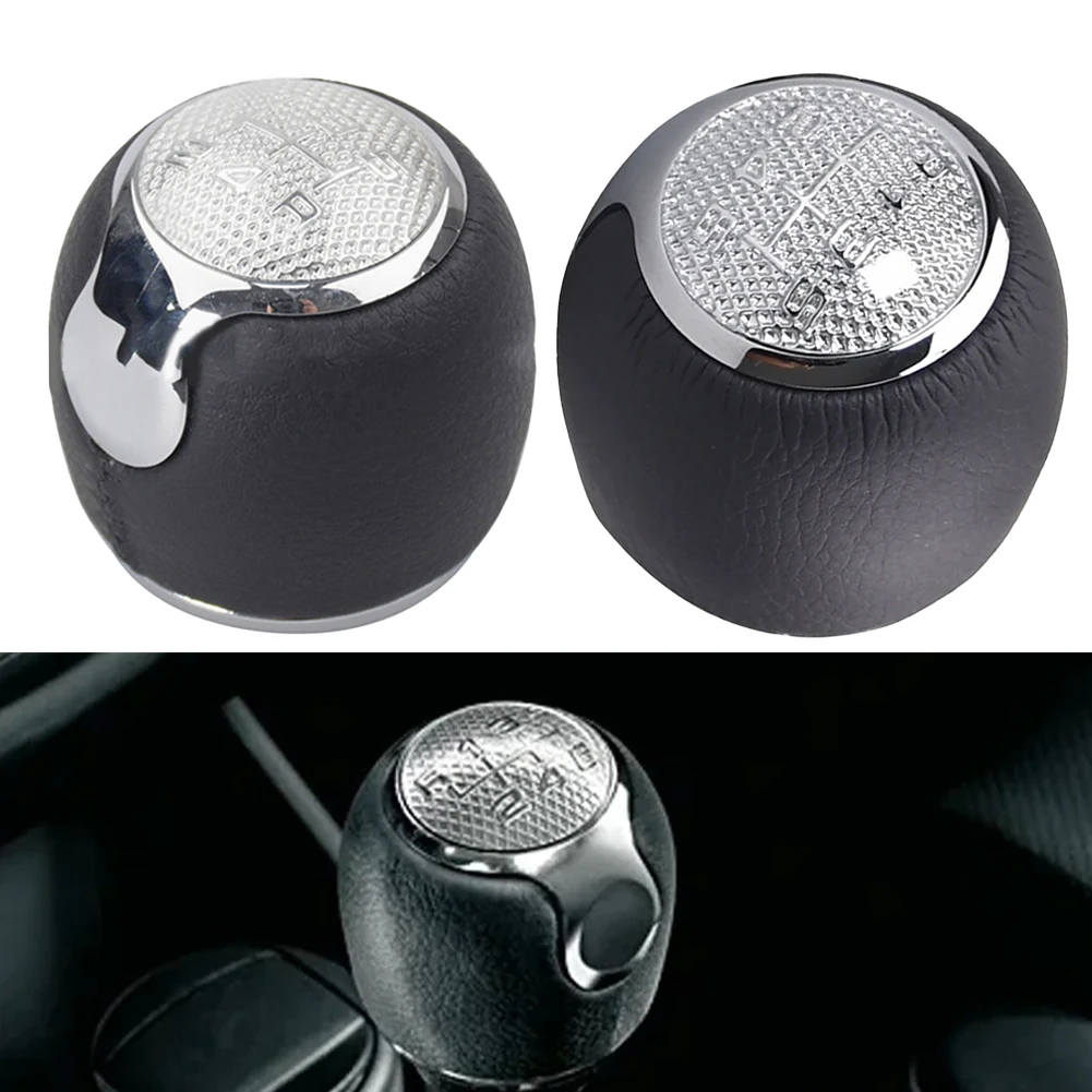 5/6 Speed Car Gear Shift Knob Lever Head Leather Fit For Alfa For Mito 2008-2016 7*5*5cm Dust Proof Design Elegant Aesthetics