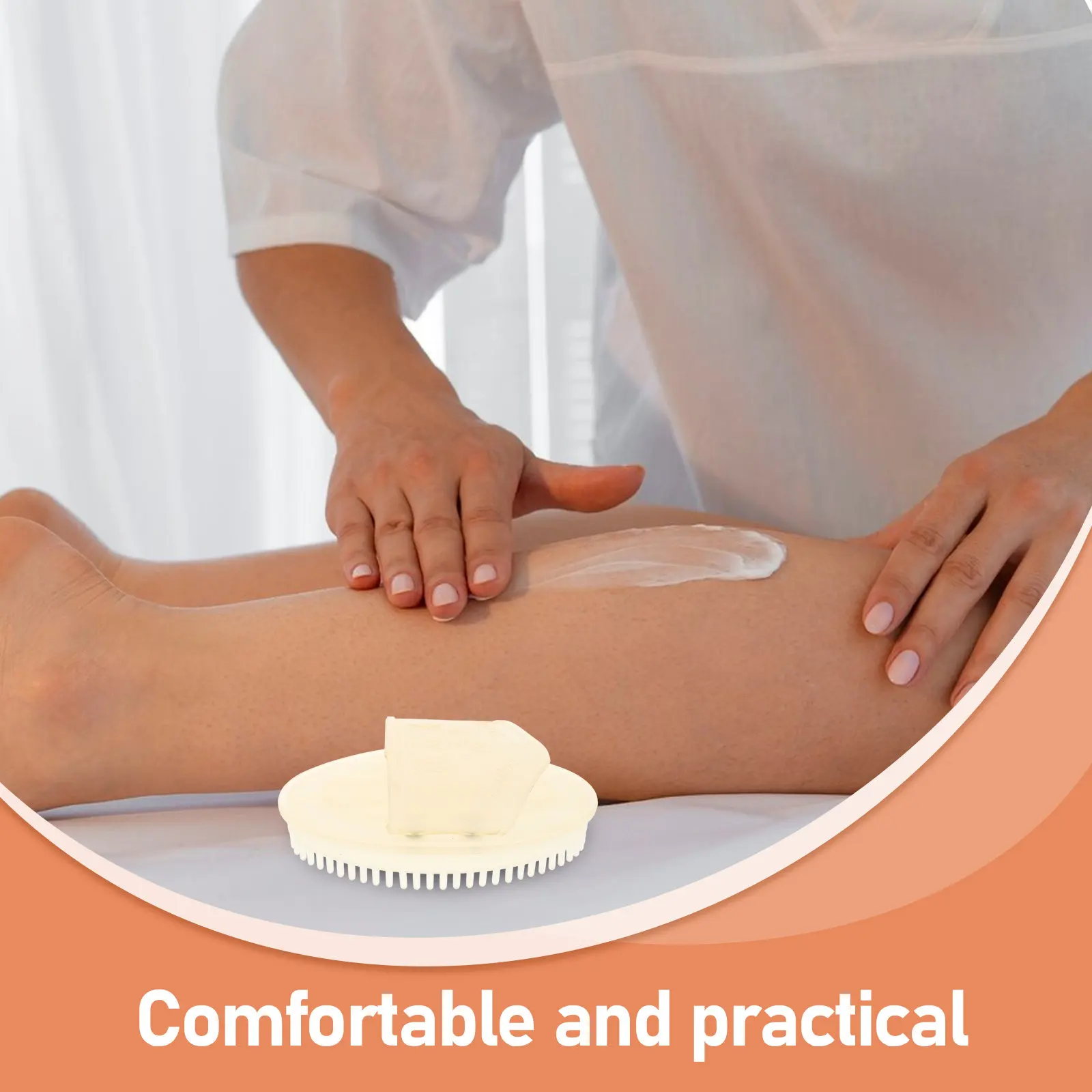 Silicone Leg Slimming Brush Soft Flexible Bristles Body Sculpting Massager for Legs Stomach Circulation Boost Exfoliator