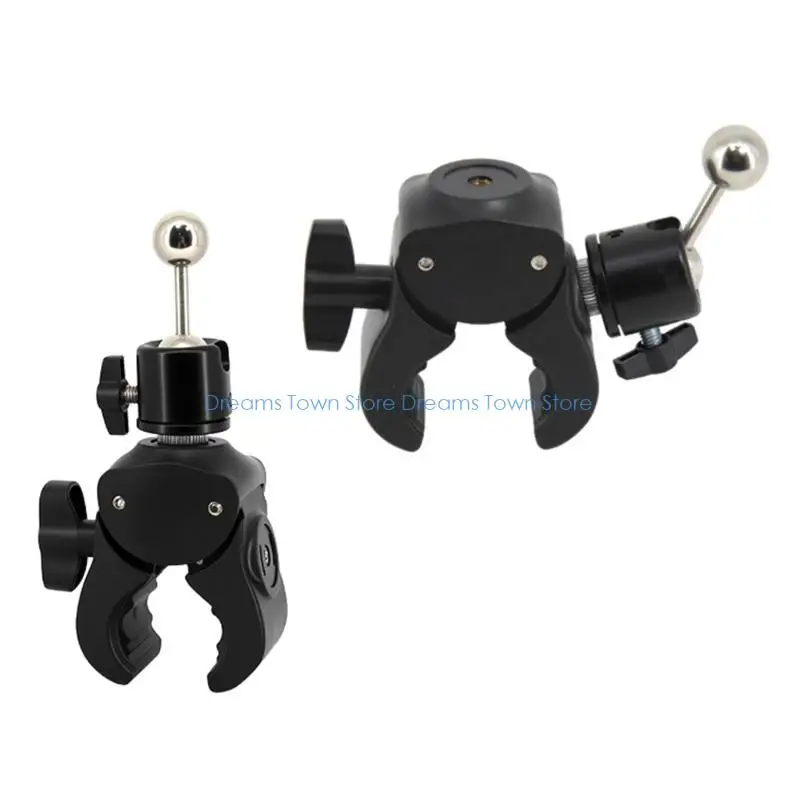 HX6A Quick Release Phone Mount Clamp Compatible Two 1/4 Thread for 13-47mm Diameter