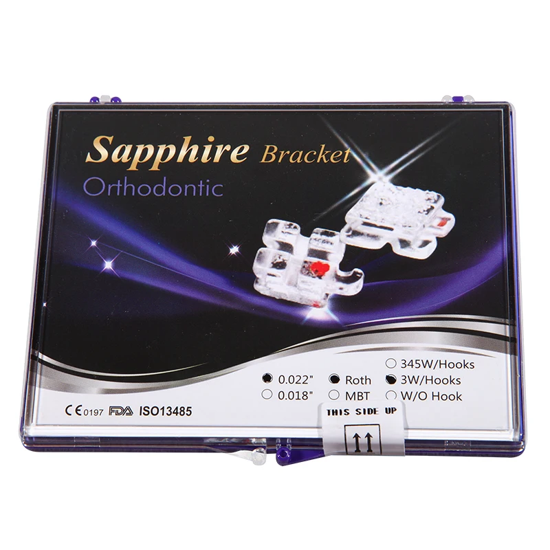 dental 0.022 sapphire Roth/MBT/Edgewise bracket