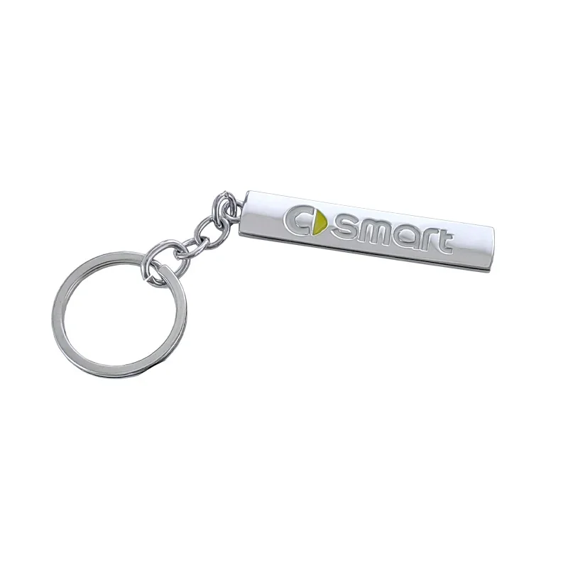 Alloy Car Key Ring Key Chain Decoration for Smart Forspeed Forjeremy Escooter Roadster Prix Fortwo Forfour Auto Key Accessories