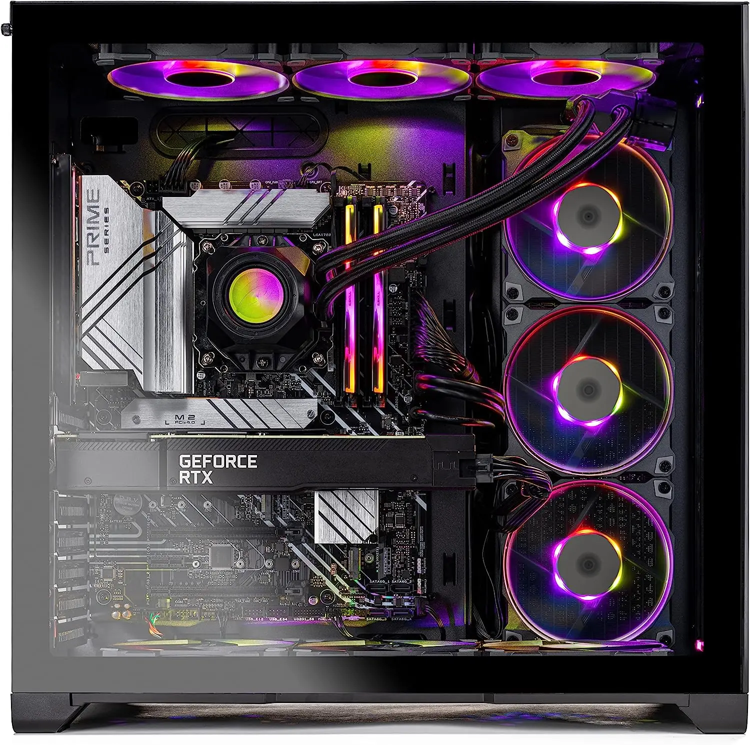 RTX 3090, 1TB Gen4 SSD, 32G DDR5 RGB, 850W GOLD PSU, 360mm AIO, AC Wi-Fi,  II PC Desktop Core i9 12900K 3.2 GHz