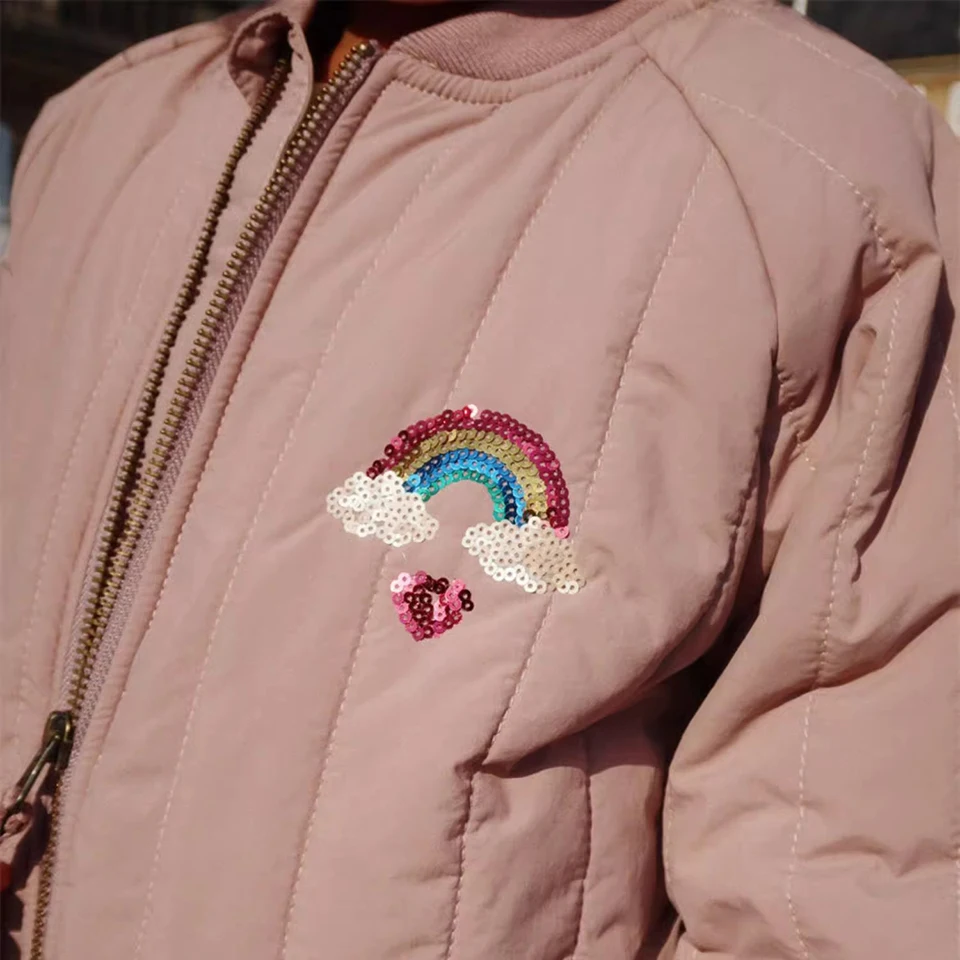 KS 25 Boys Flight Suit Cotton Coat Winter Keep Warm Girl Embroidery Lambswool Heavyweight Jacket Coats Kid Berber Fleece Outwear