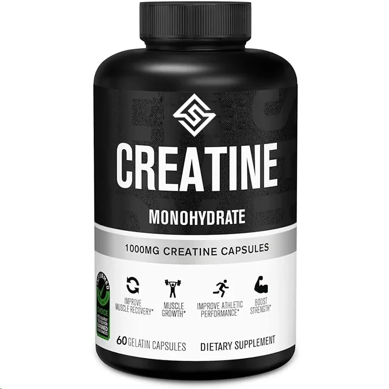 Creatine Monohydrate Capsules - Creatine Supplements Promote Muscle Growth And Increase Strength