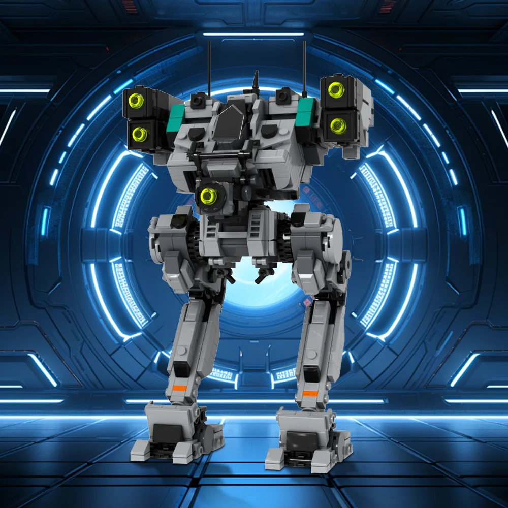 Gobricks MOC Vlooien BattleMecheds Mech robot Bouwstenen Model Hout Wolf OmniMech Bricks Gemonteerd Speelgoed voor Kinderen Gift