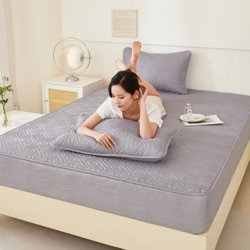 

Утолщенный защитный чехол для матраса с решетчатой подкладкой в форме спины, общий в спальнях