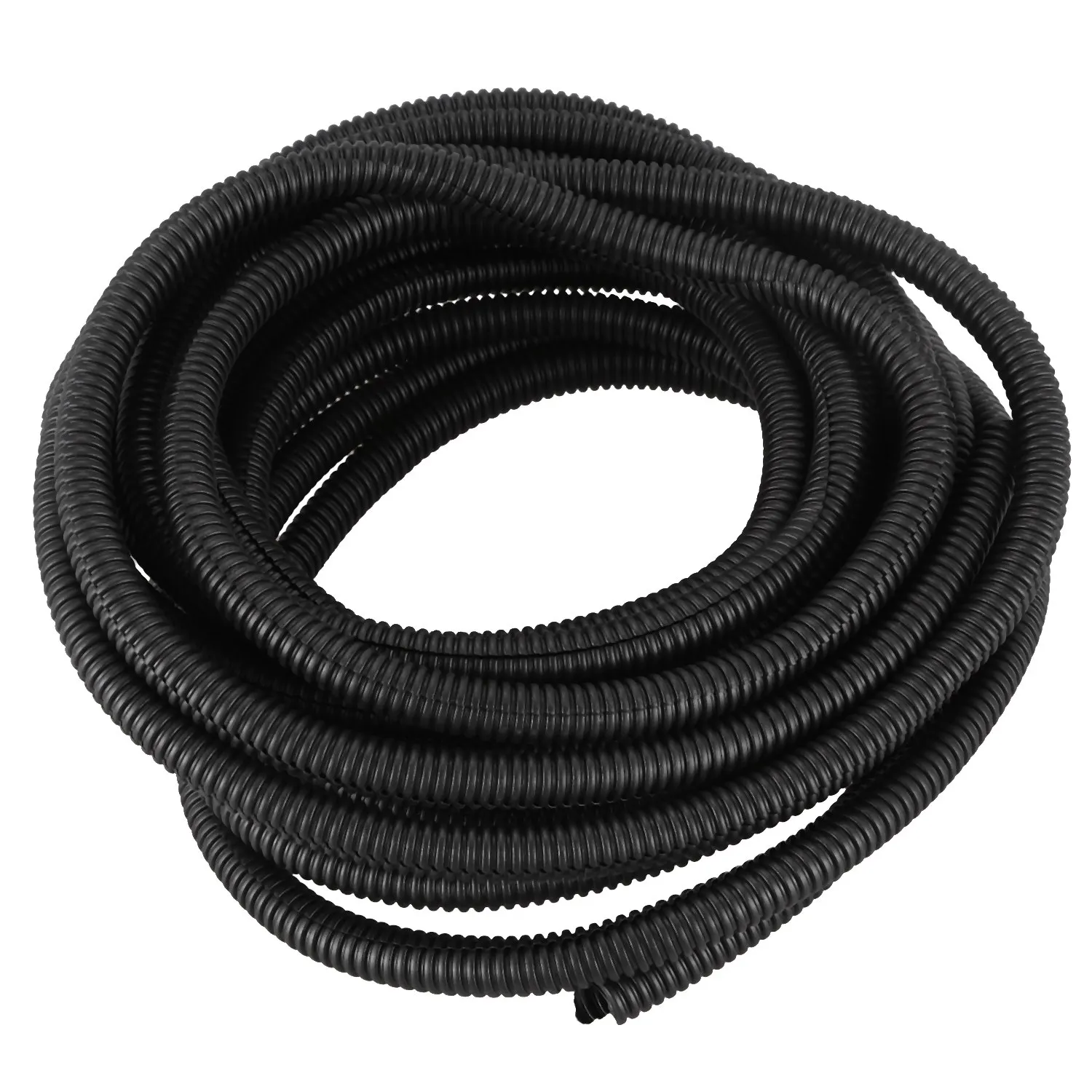 

25 Ft Split Wire Loom Conduit Polyethylene Tubing Black Color Sleeve Tube