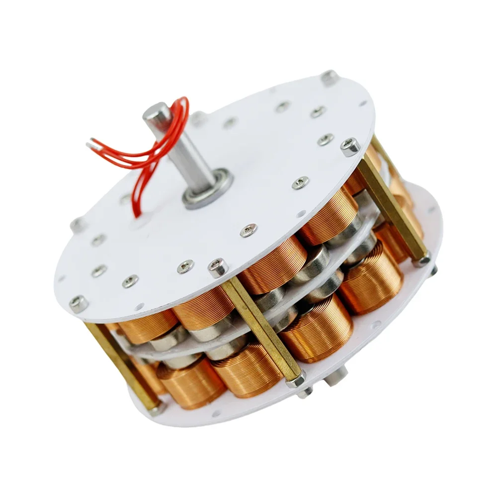 Miniature Double-layer Disc Type Iron Core Generator Ultra-low Speed High Efficiency