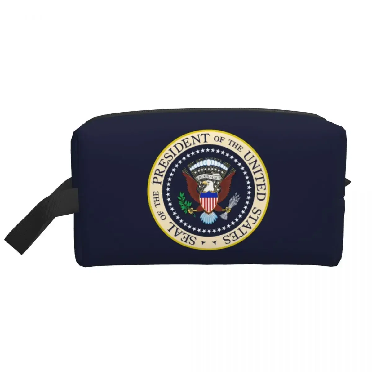 The President Of The United States Makeup Bag Travel Organizer Kawaii Donald Trump USA Vote Election Presidential Logo Toiletry