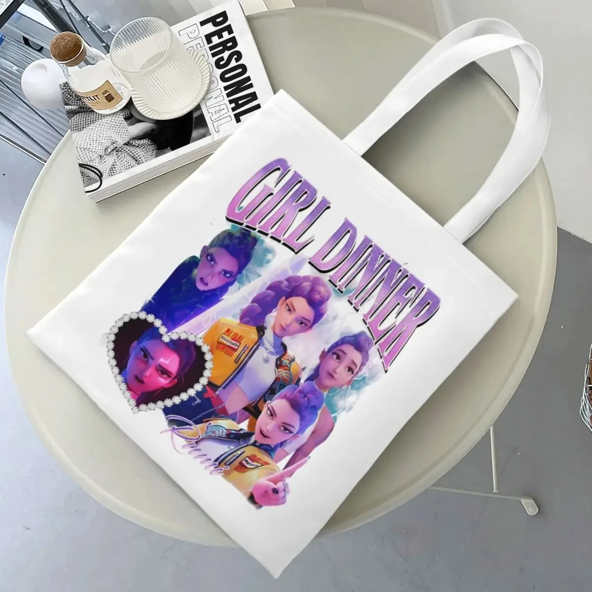 

KPop Demon Hunters Shoulder Canvas Bag New Logo Backpack Women Fashion Bag Casual Streetwear