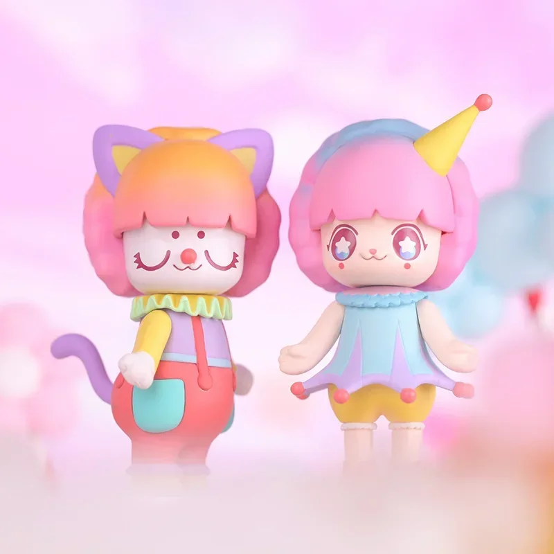 

Original Anime Kimmy Miki Rainbow Circus Series Blind Box Guess Bag Mystery Box Toys Doll Cute Anime Figure Desktop Ornaments