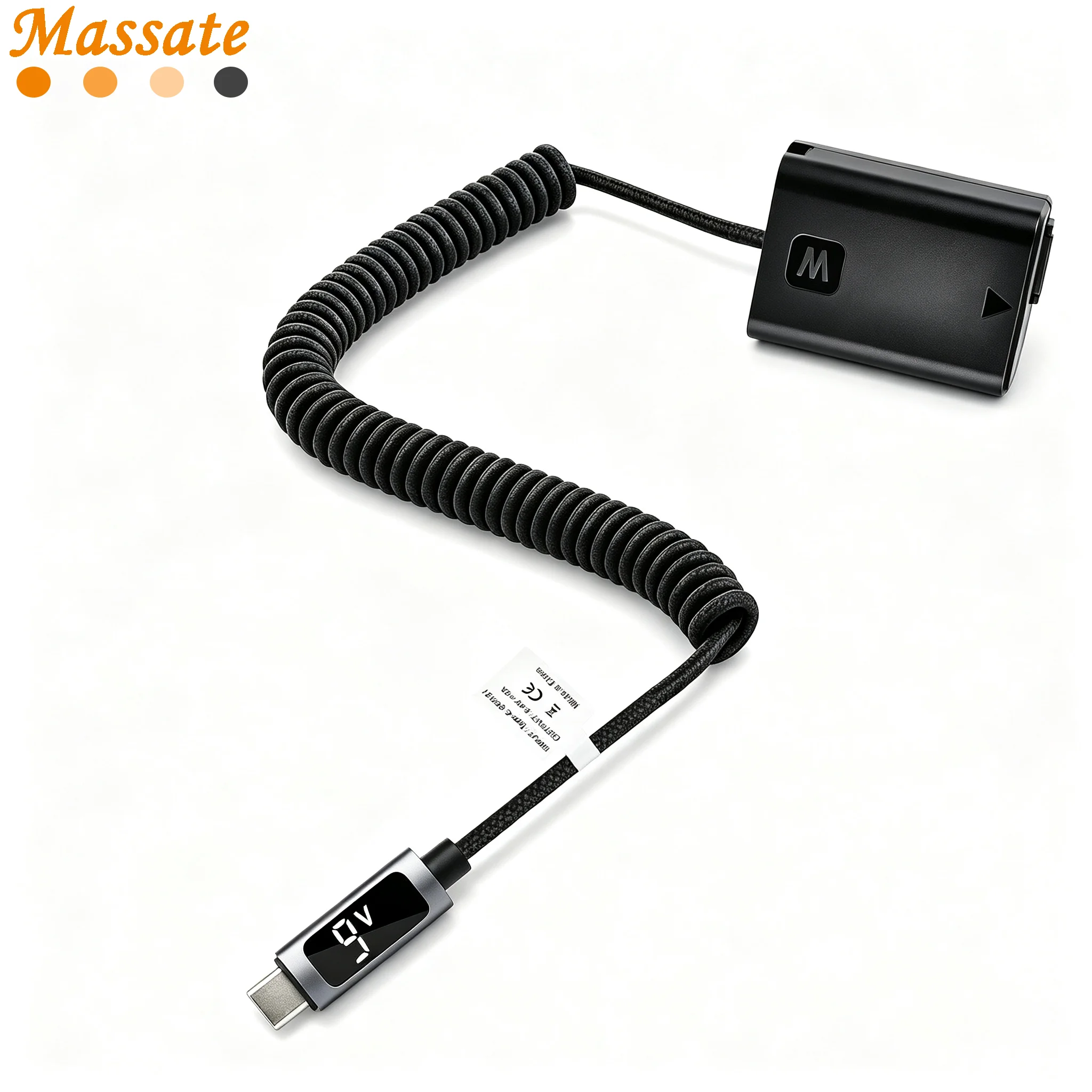 9V NP-FW50 Dummy Battery PD USB-C DC Coupler Power Adapter for Sony A6000 A6400 A6500 A7 A7II ZV-E10 RX10 A7S A7R A7S2 Cameras