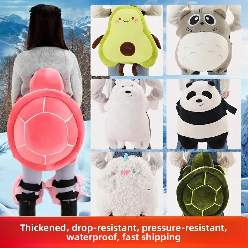 

H Harbin Skiing Equipment Small Turtle Protective Gear Women's Roller Skating Knee Pads Children's Set Full Fall Pre