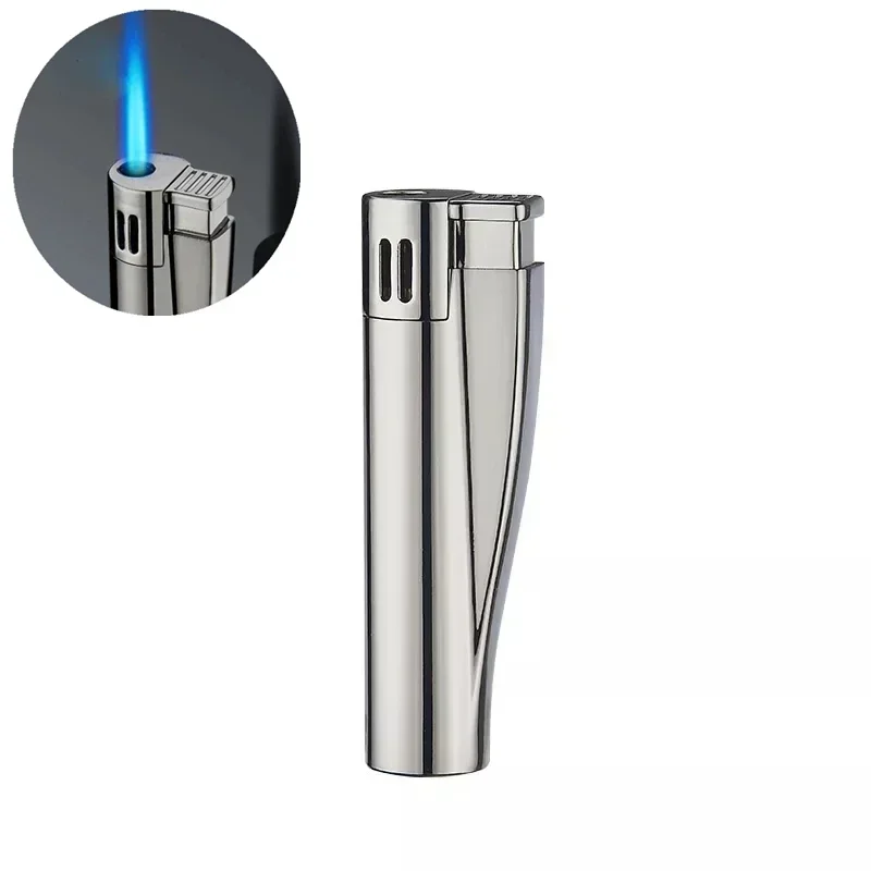 New Retro Portable Windproof Lighter Butane Gas Turbo Jet Torch Metal Lighter Cigarette Gadget Men\'s Gift Outdoor Camping Burner