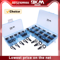 9KM 30~90Pcs Fishing Rod Tips Top Guide Repair Kit Stainless Steel Ceramic Ring Saltwater Freshwater Fishing