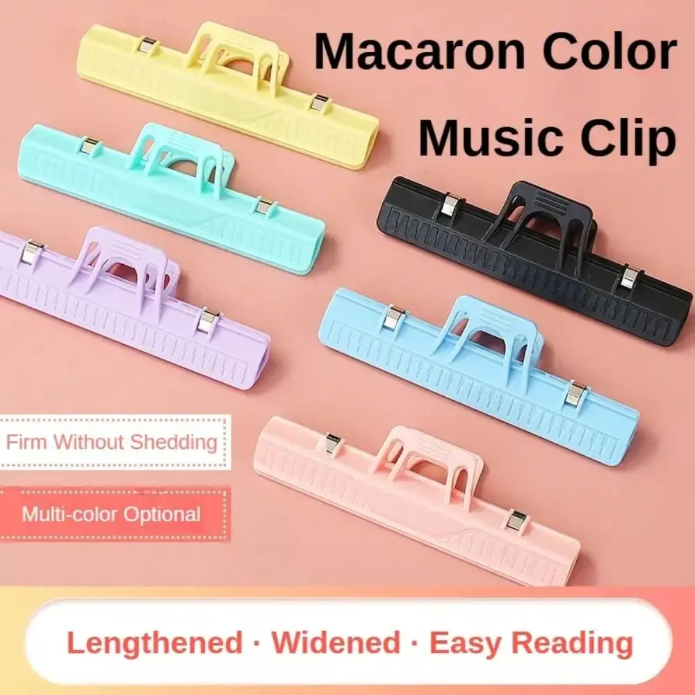 Plastic Piano Sheet Music Clip Spring Holder Multi-functional Book Paper Holder Durable Music Score Fixed Music Note Clip