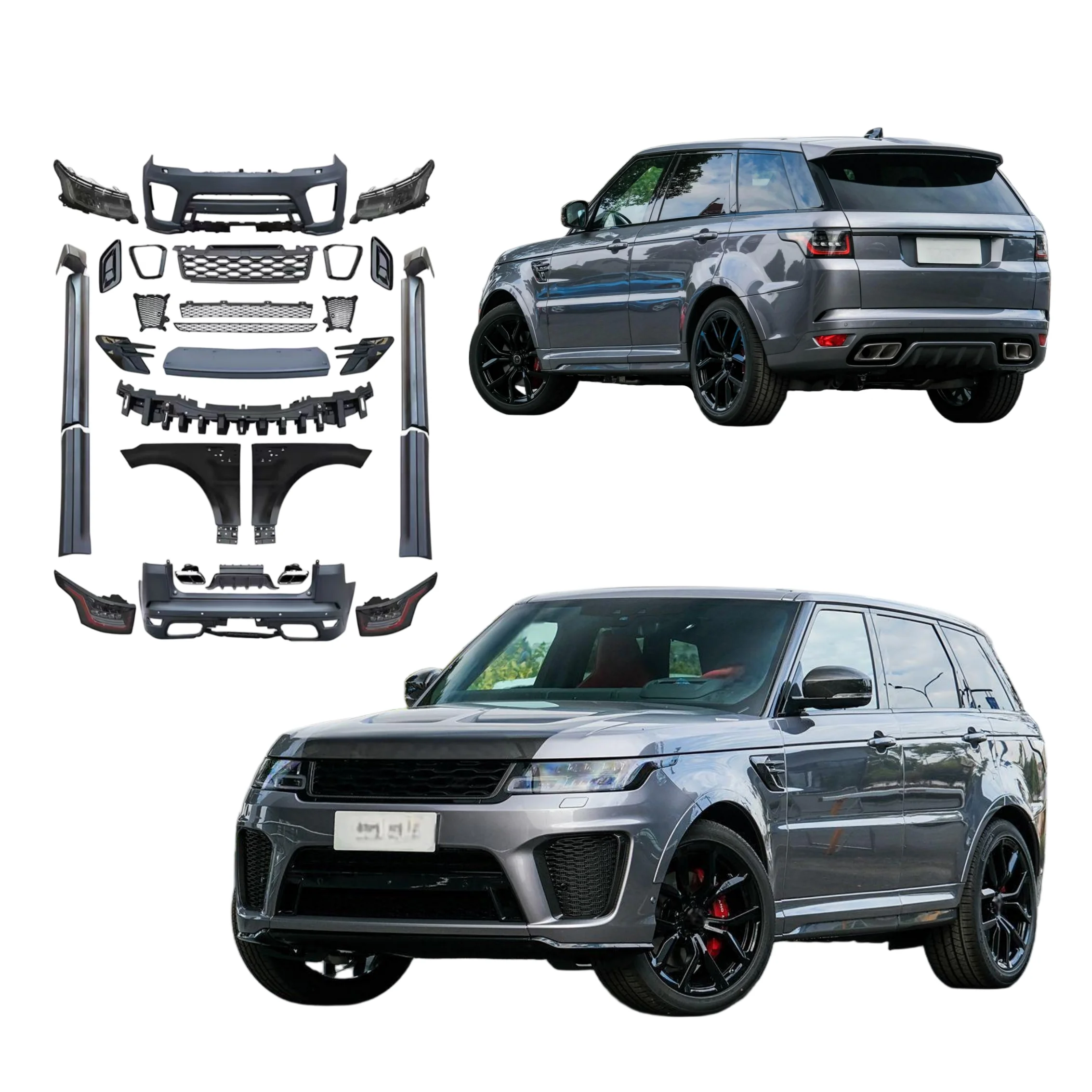 Factory Price BodyKit for Land Rover Range Rover 2013-2017 Upgrade 2020+ SVR L494 Facelift Bumper Headlight Fender Accessories