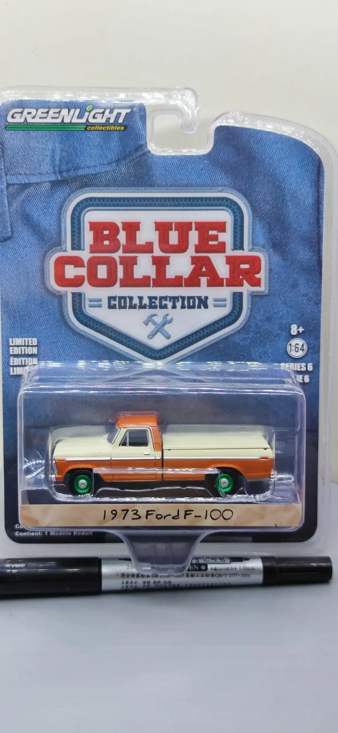 1:64 1973 FORD F-100 Green machine version  Diecast Metal Alloy Model Car Toys For  Gift Collection