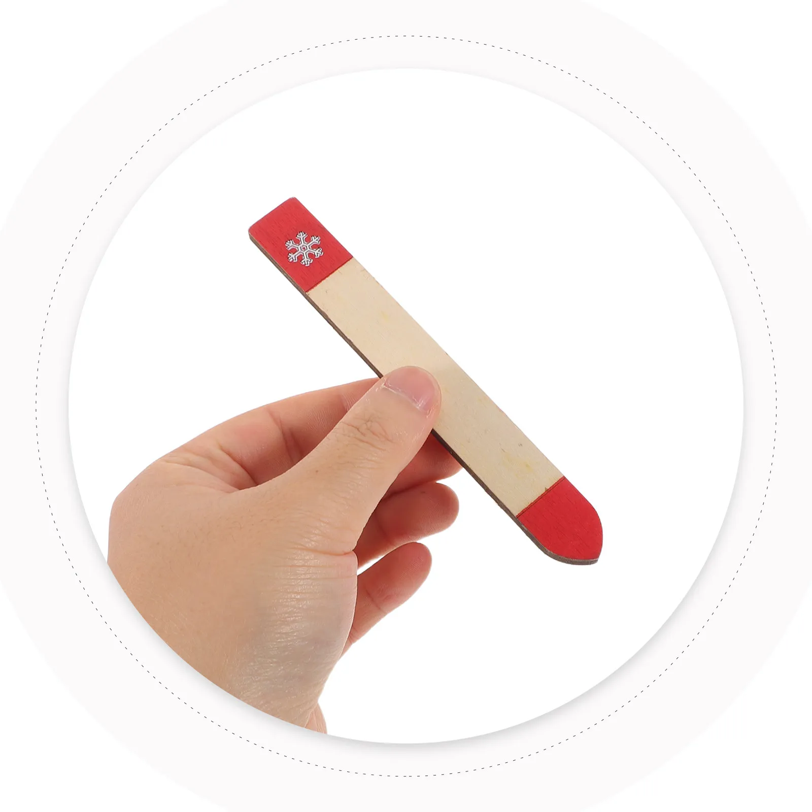 

4Set Christmas Dollhouse Accessories Miniature Winter Sport Skis with Poles Festive Holiday Decor for Wooden Play House Scenery