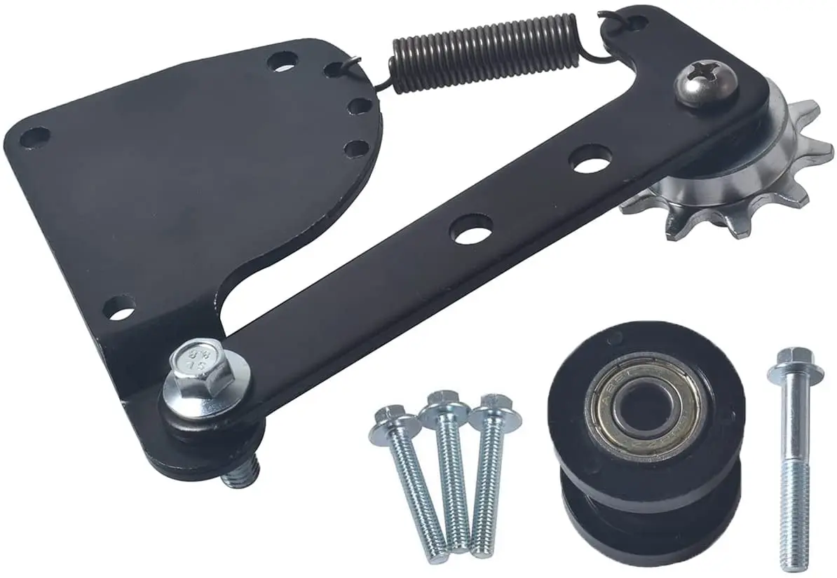 Black Spring Chain Tensioner Kit For 48cc/50cc/66cc/80cc New Model Spring Chain Tensioner Kit-Gas Motorized Bicycle