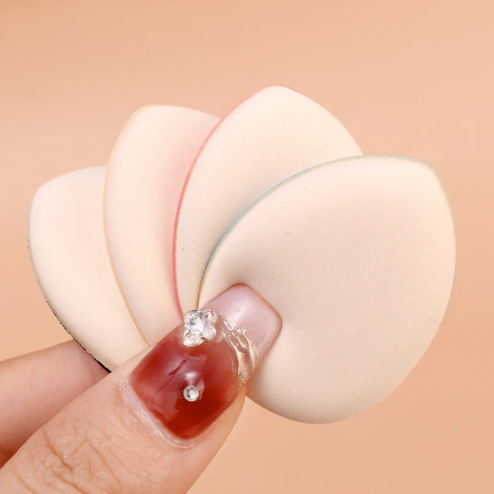 Mini esponja de maquillaje en polvo, corrector facial, base de maquillaje, cojín de aire, esponja de maquillaje en polvo para dedos, herramienta de maquillaje de detalle