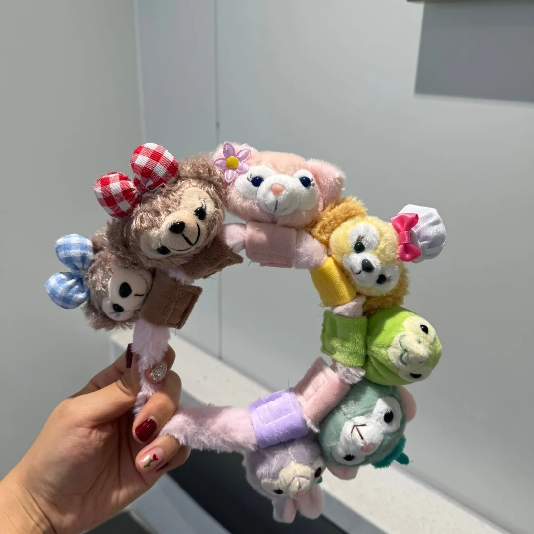 ShellieMay Duffy Disney Cute Plush Family Portraits Hair Hoop Kawaii Fluffy Hair Accessories Lovely Toy Periphery Holiday Gifts