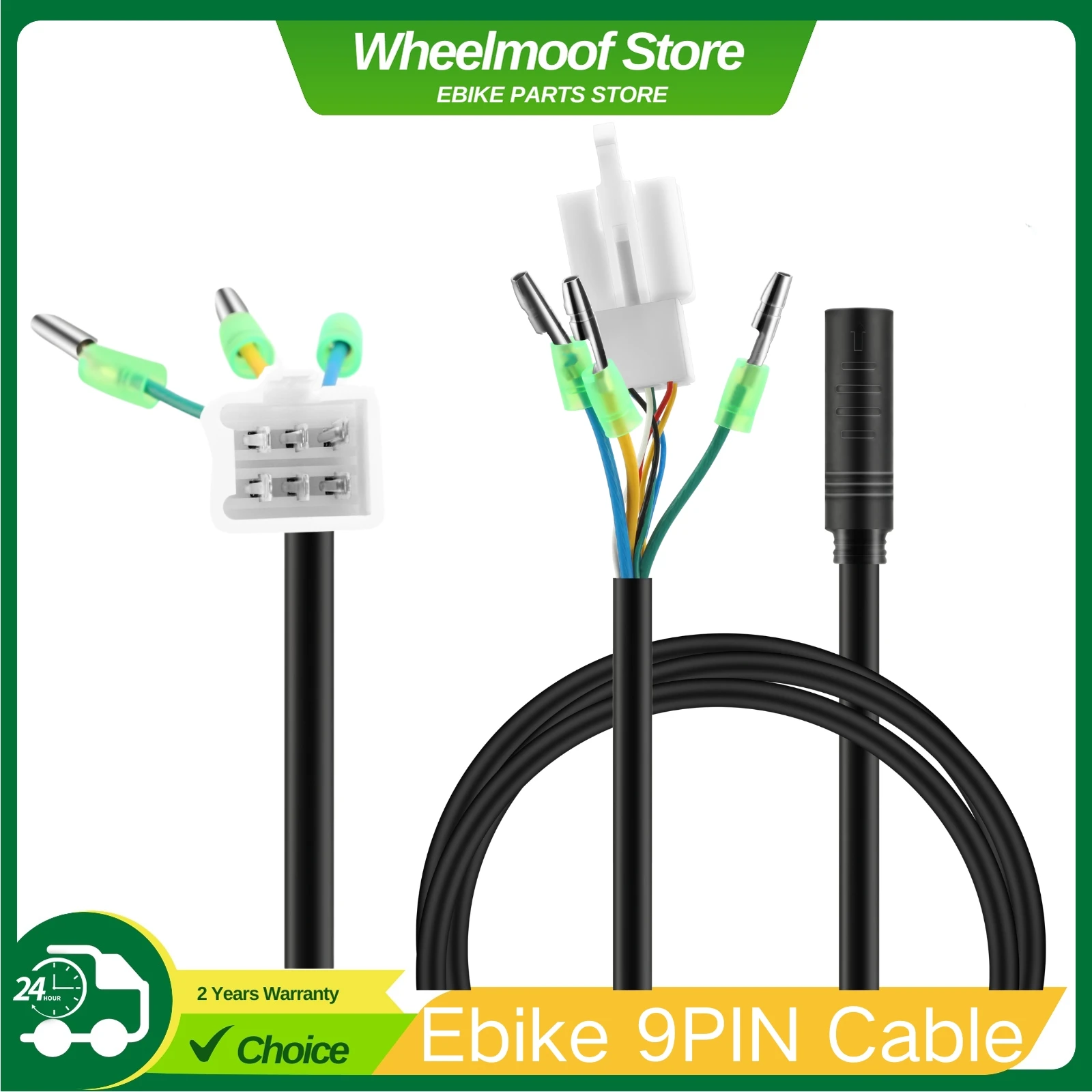 Ebike 9Pin SM Hub Motor Extension cable Conversion Line, Electric bike Accessories For Bafang Front Rear Wheel Hub Motors