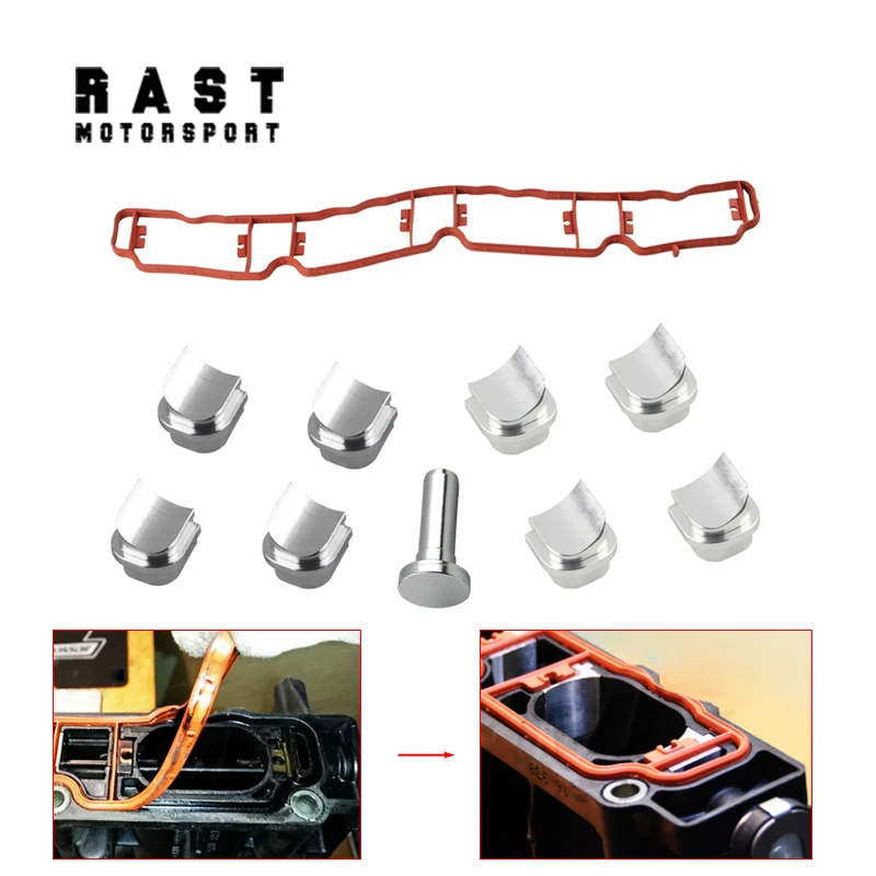 For Audi Skoda Seat EA113 VW 2.0 TFSI Intake Manifold Runner Flap Delete Gasket Performance Engine Part