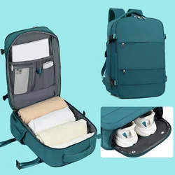 mochilas escolares Backpack Airplane Cabin Backpacks Laptop Back Pack Travel Backpack Mochila De Viaje Avion Cabina USB Charging