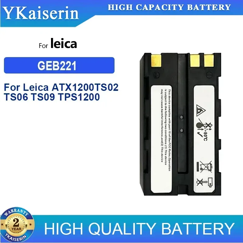 4400mAh Replacement Battery GEB221 For Leica ATX1200 TS02 TS06 TS09 TPS1200 Total Station