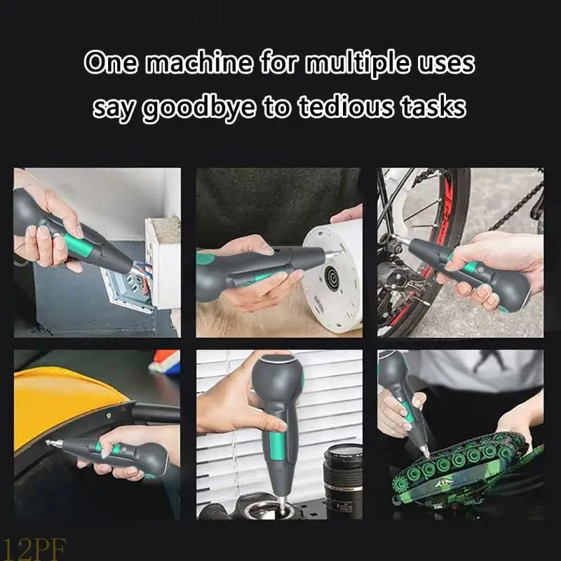 12PF High Efficiency Rechargeable Wireless Screwdriver Builtin LED Light Quick Charging For Extended Use In Multiple Scenario