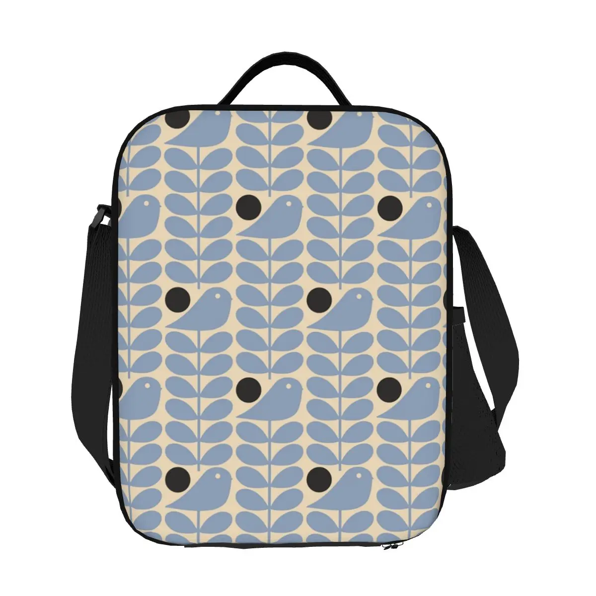 

Портативные ланч-боксы Orla Kiely Early Bird на заказ, женские водонепроницаемые скандинавские цветочные термохолодильники, изолированная сумка для обеда