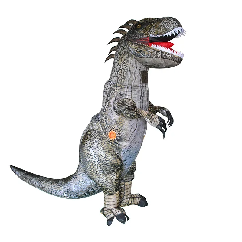 Simbok T-Rex Dinosaur Inflatable Cosplay Costume Halloween Party Funny Suits Mascot Cartoon Anime Dress for Adult and Kids