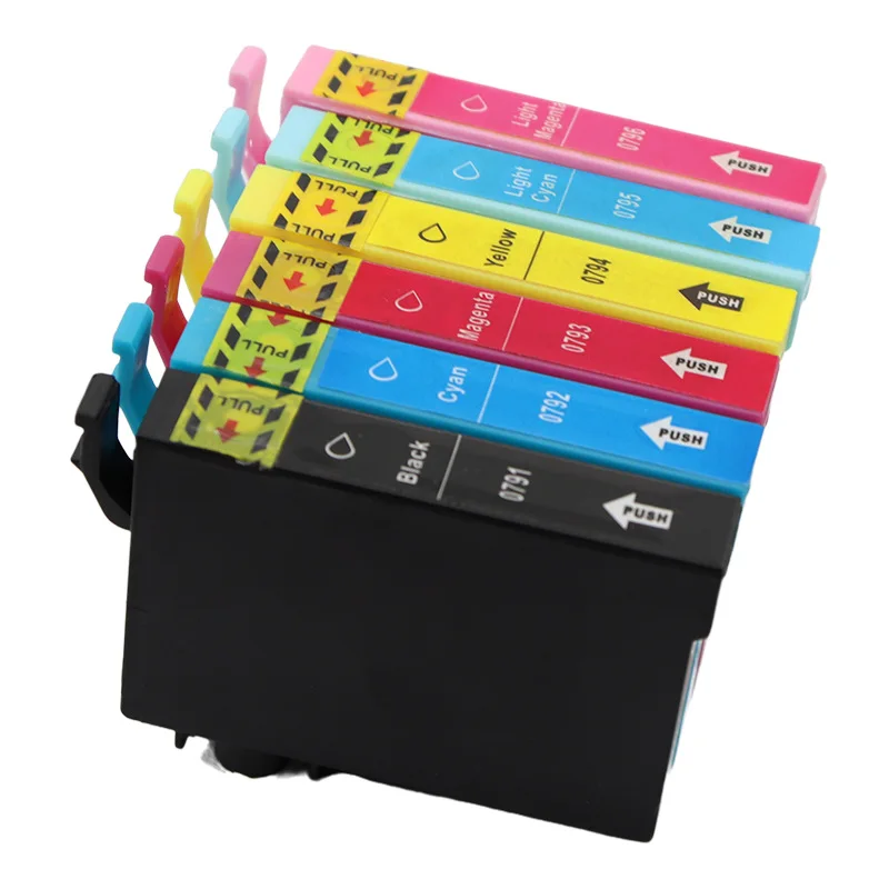 Совместимый картридж для Epson T0791 T0792 T0793 T0794 T0795 T0796, совместимый с принтером Epson Stylus Photo 1400 PX700W