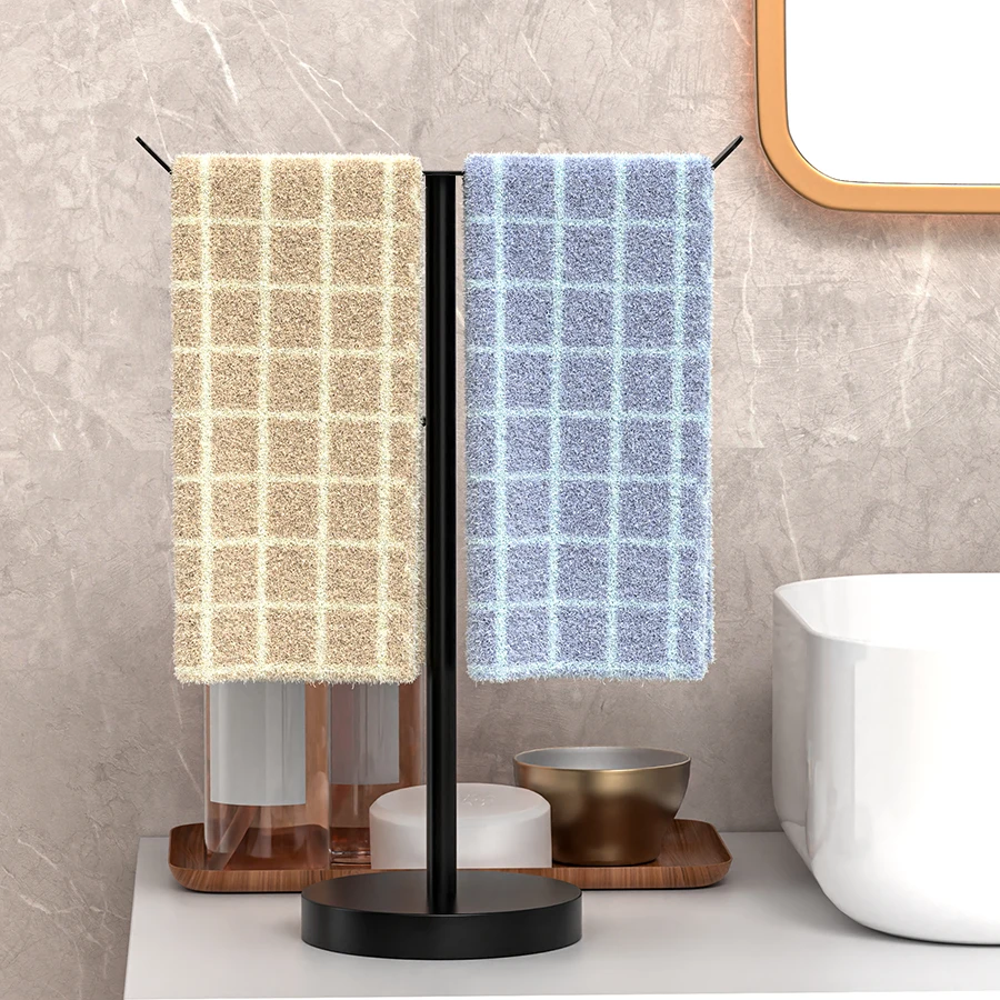 Towel Racks Bathroom Hand Towel Rack Tabletop Style Vertical Towel Bar Kitchen Racks Bathroom Accessory Toilet Paper Holder