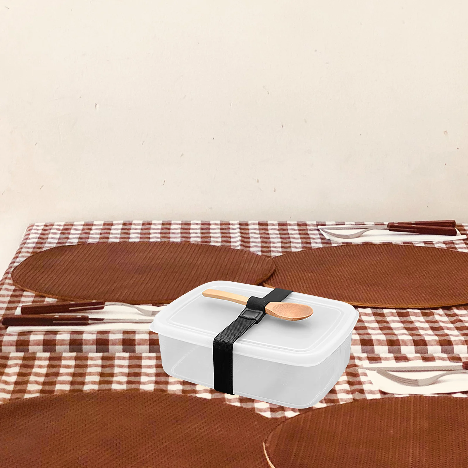 6 قطع من أشرطة صندوق بينتو، حاوية غداء قابلة لإعادة الاستخدام من البوليستر، صندوق نزهة عملي للتخييم المدرسي