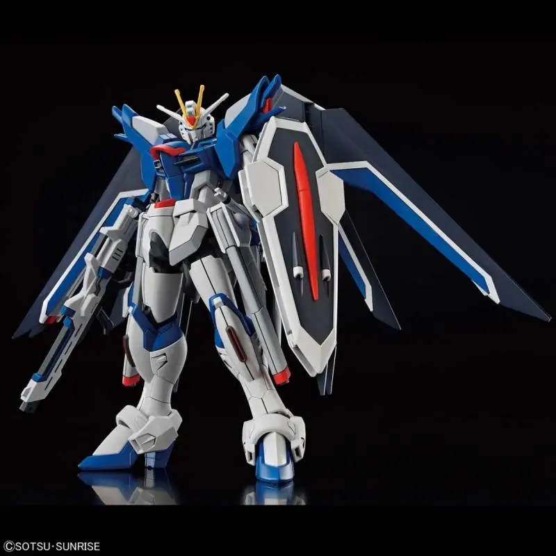 New BANDAI Anime Gundam Sports Set SEED FREEDOM Series HG 1/144 RISING FREEDOM GUNDAM Mobile Humanoid Set Toy Children's GiftS