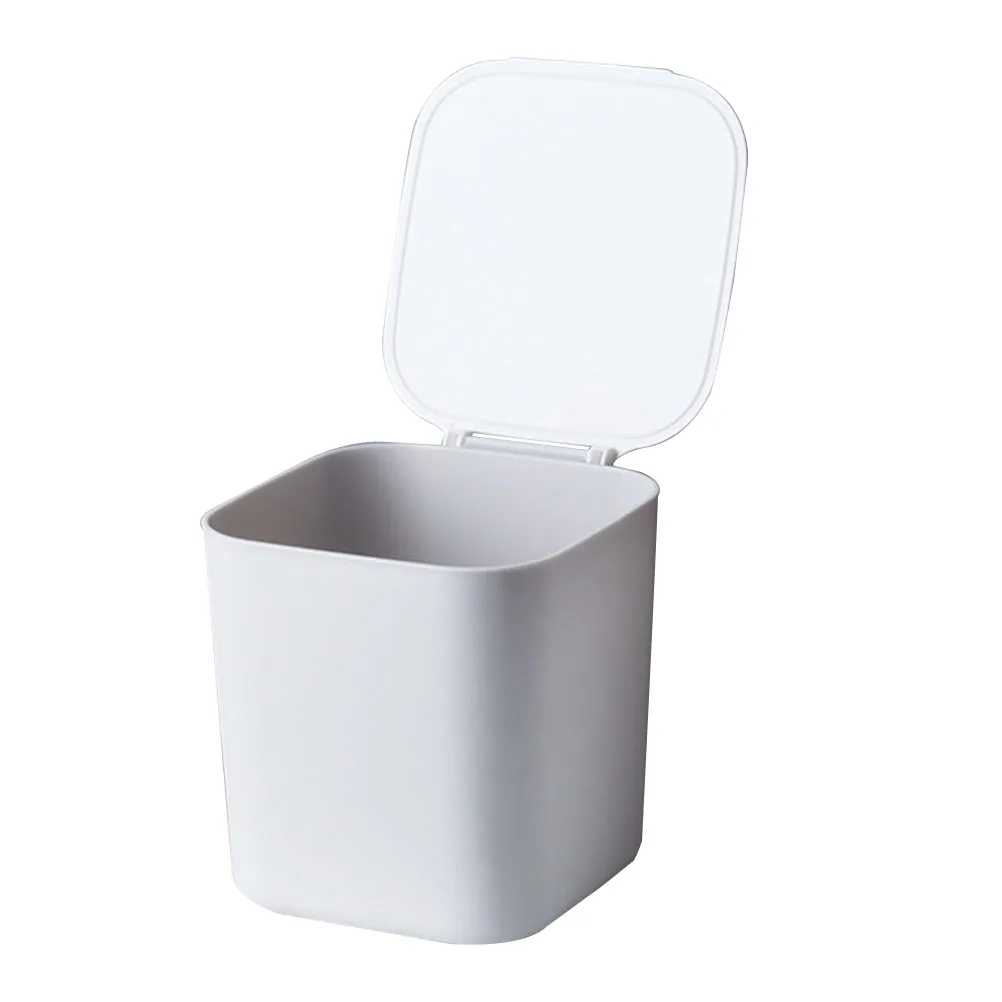 

Desktop Trash Can High Quality Plastic Simple Design Versatile Garbage Bin Bathroom Office Craft Room Children