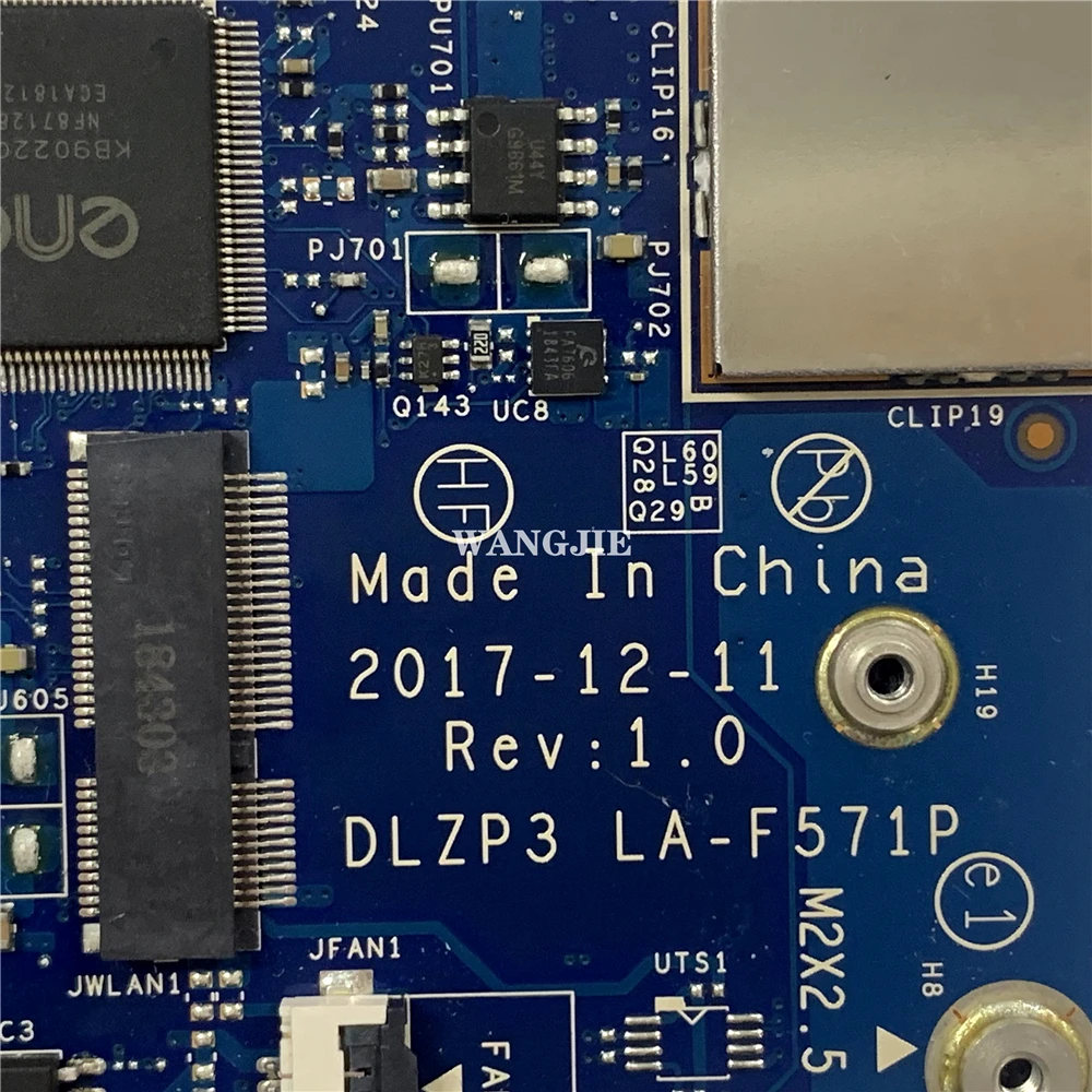 لينوفو اليوغا 730-13IKB اللوحة الأم للكمبيوتر المحمول DLZP3 LA-F571P مع وحدة المعالجة المركزية i7-8550U 8GB-RAM FRU 5B20Q95842 100% العمل