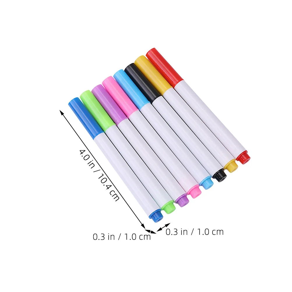 8 ชิ้น Erasable Whiteboard Marker แบบพกพาแห้งลบพลาสติกล้างทําความสะอาดได้เครื่องหมายเด็กปากกา