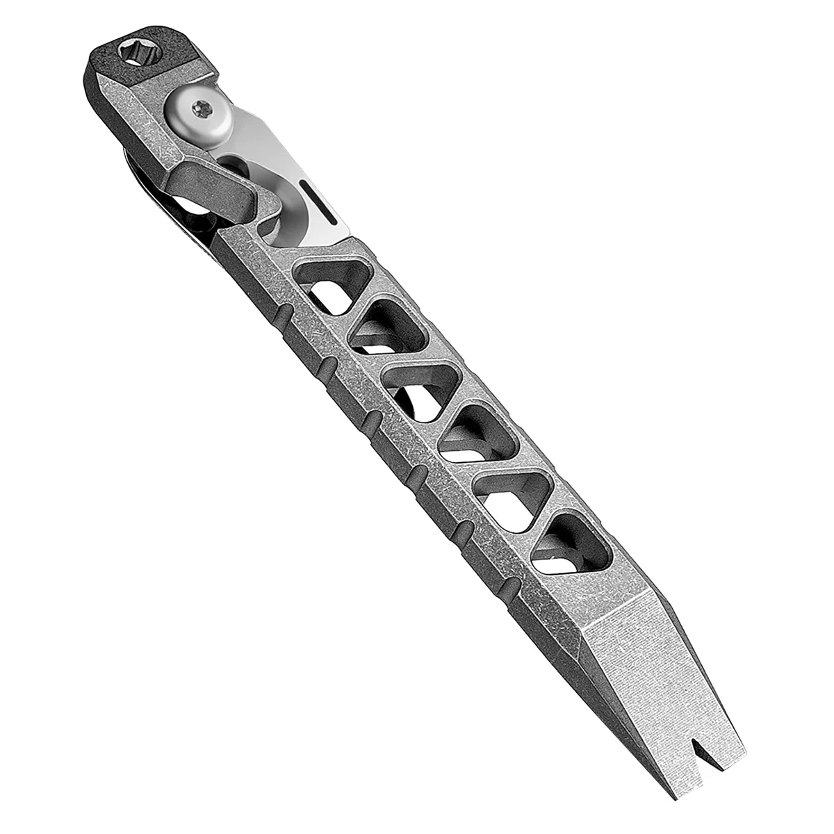 Titanium Pry Bar, Keychain Multitool Tool, Pocket Tool Bottle Opener Keychain Outdoor Tool, Titanium Key Chain,