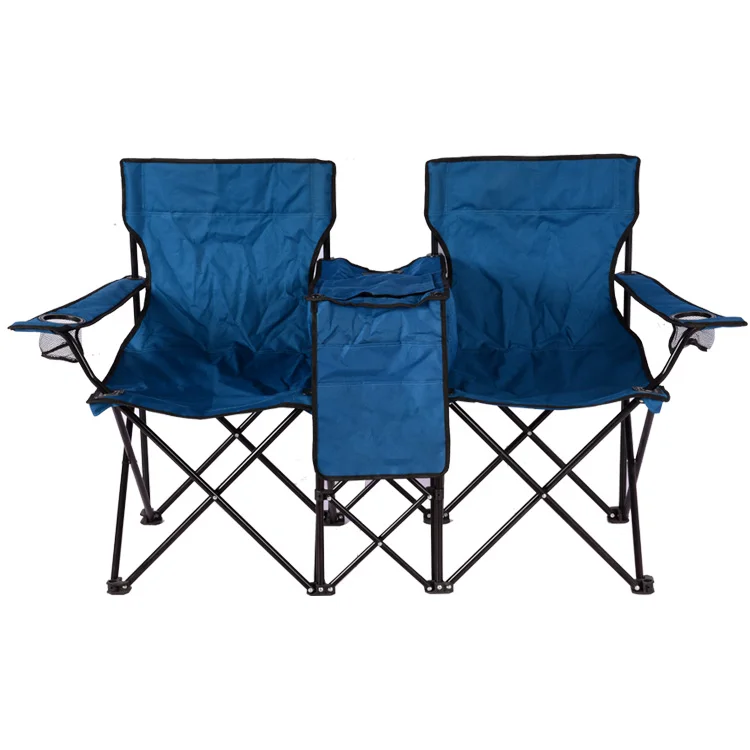 

Hot sale! Folding Portable Double Beach Chairs with Ice Bag