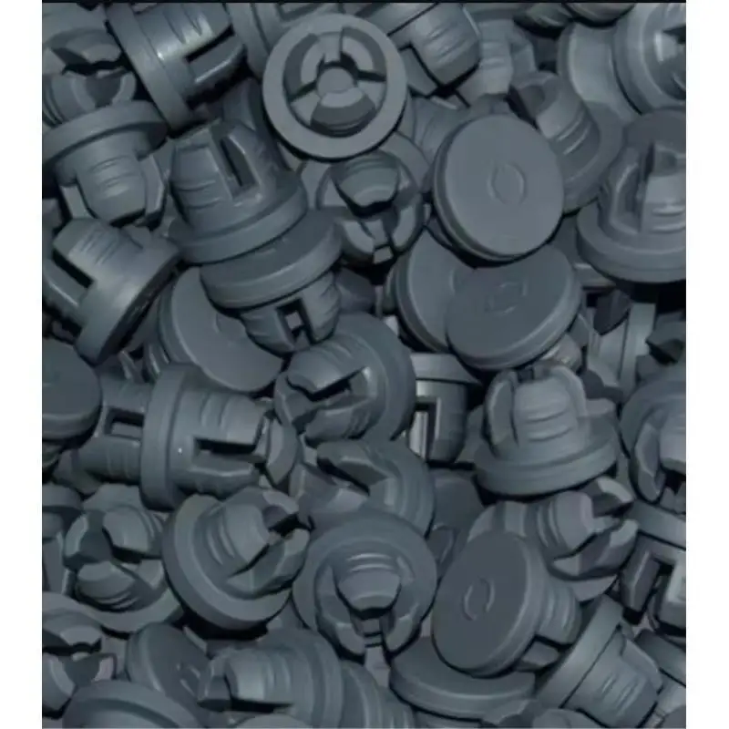 1000PCS 13# 2/4-leg lyo stopper butyl rubber vial stopper, Flat butyl rubber stopper for 13mm crimp vial