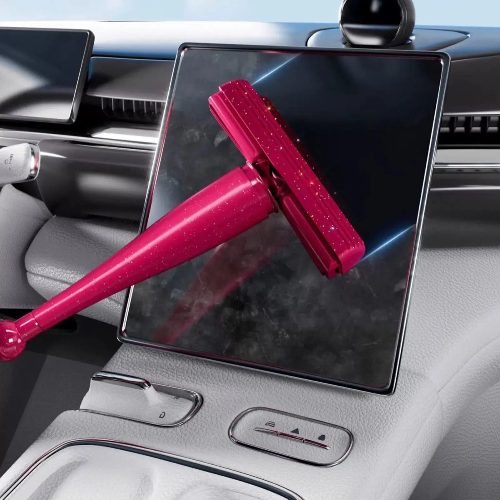 ممسحة صغيرة ذاتية الضغط ممسحة قوية قابلة للطي أدوات تنظيف منزلية لا غسل اليد ممسحة قوية ماصة للحمام المطبخ سطح المكتب #1