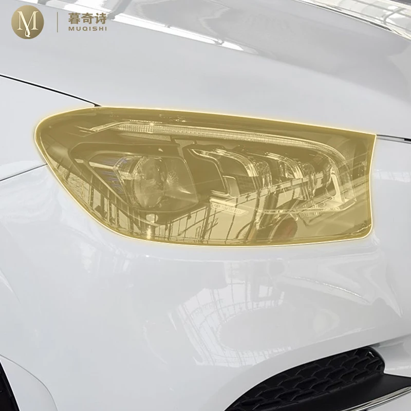 

For Mercedes-Benz GLS X166 2018-2020 Pre cutting Exterior Headlights transparent protective film TPU scratch resistant film PPF