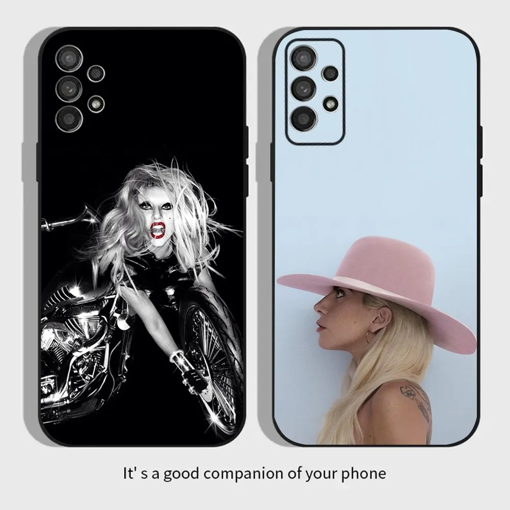 L-Lady G-Gaga Singer Phone Case For Samsung Galaxy A13,A21s,A22,A31,A32,A52,A53,A71,A80,A91 Soft Black Cover