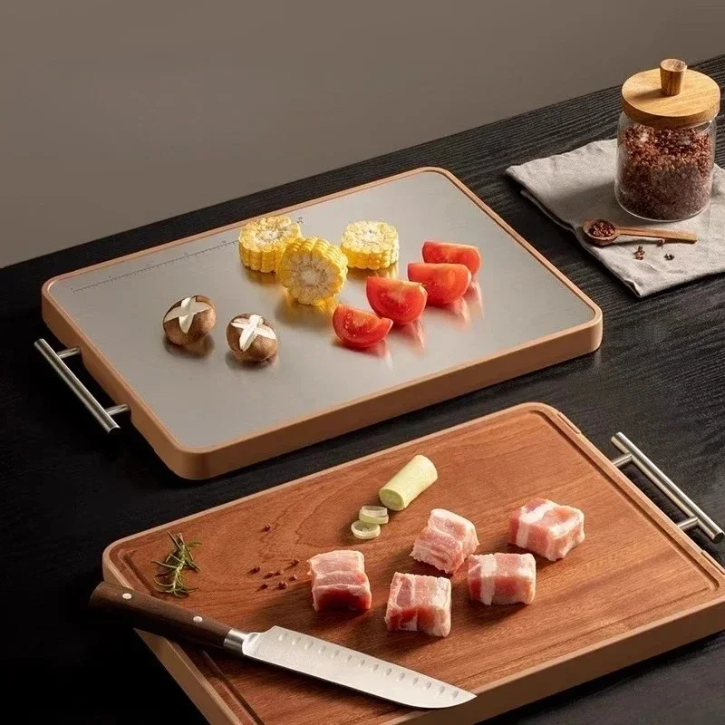 Double-sided chopping Solid wood cutting Cutting Glue board