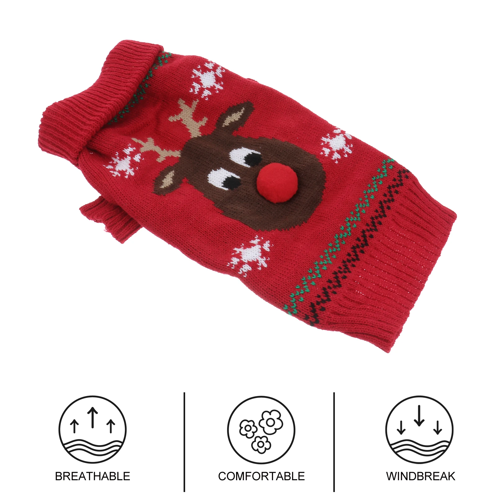 

Pet Apparel Sweaters for Large Dogs Small Christmas Outfits Puppy Clothing Clothes